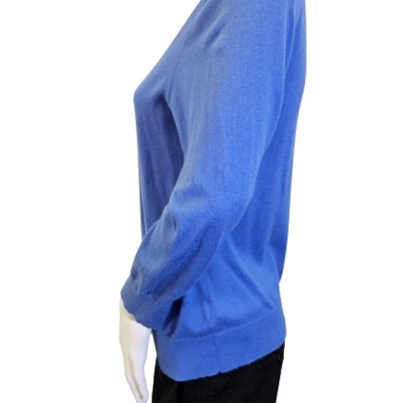 Blue Banana Republic Large Sized Cotton and Silk Cardigan - Picture 13 of 15